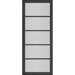 Deanta Internal Black Shoreditch Clear Glazed Door 5 Light Fully Finished Industrial Style