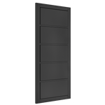 Deanta Internal Black Shoreditch Door 5 Panel Fully Finished Industrial Style