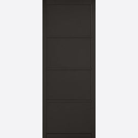 Internal Black Soho 4 Panelled Door Industrial Style
