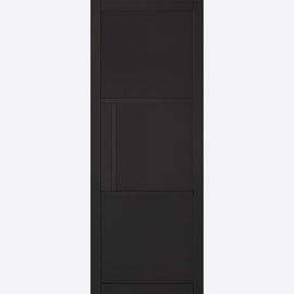 Internal Black Tribeca Door Panelled 3 Panel Industrial Style