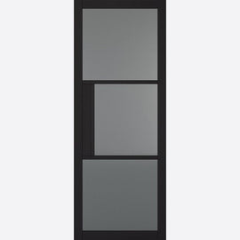 Internal Black Tribeca Glazed Door With Tinted Glass Industrial Style