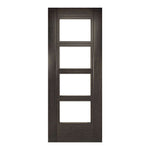 Internal Dark Grey Ash Montreal Door With Clear Glass