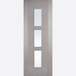 Internal Grey Hampshire Door Glazed