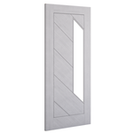 Internal Light Grey Ash Prefinished Torino Glazed Door