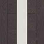 Internal Mode Umber Grey Laminate Palermo Door With Clear Glass