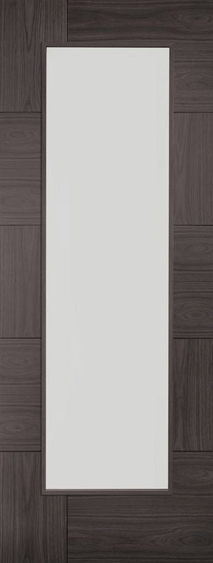 Internal Mode Umber Grey Laminate Ravenna Door With Clear Glass