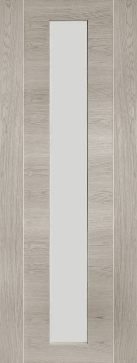 Internal Mode White Grey Laminate Forli Door With Clear Glass
