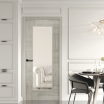 Internal Mode White Grey Laminate Ravenna Door With Clear Glass