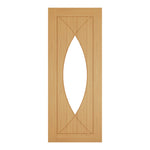 Deanta Internal Oak Amalfi Glazed Door Fully Finished