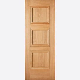 Internal Oak Amsterdam Door 3 Panel Pre-Finished