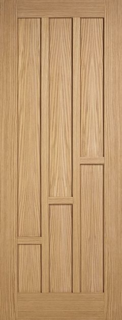 Internal Oak Unfinished Coventry Door Panelled
