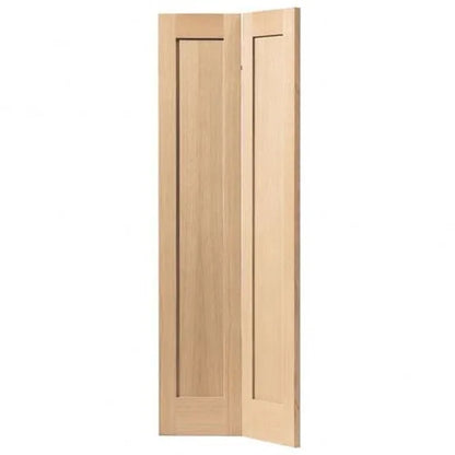 Liberty Internal Oak Etna Shaker Style Panelled Bi-Fold Door