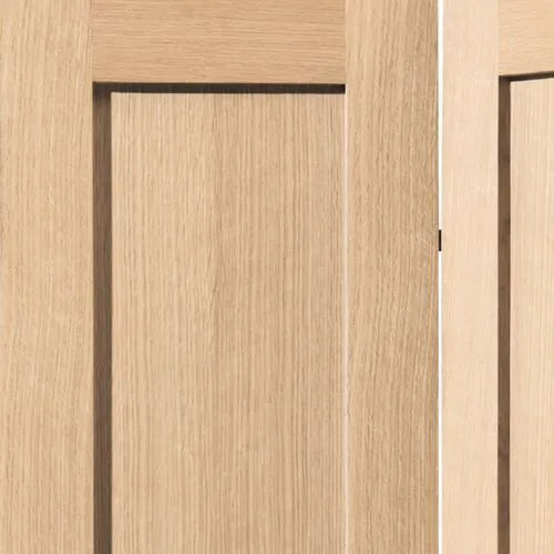 Liberty Internal Oak Etna Shaker Style Panelled Bi-Fold Door