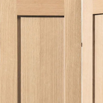 Liberty Internal Oak Etna Shaker Style Panelled Bi-Fold Door