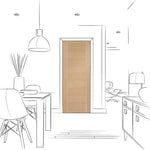 Internal Oak Forli Pre-Finished Fire Door