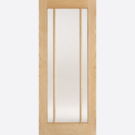 Internal Oak Lincoln Frosted Glazed Door 3 Light
