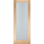 Internal Oak Mexicano Pattern 10 Glazed Fire Door