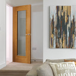 Liberty Internal Oak Palomino Clear Glazed 1L Door