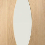 Clearance Internal Oak Pesaro Glazed Door With Clear Glass