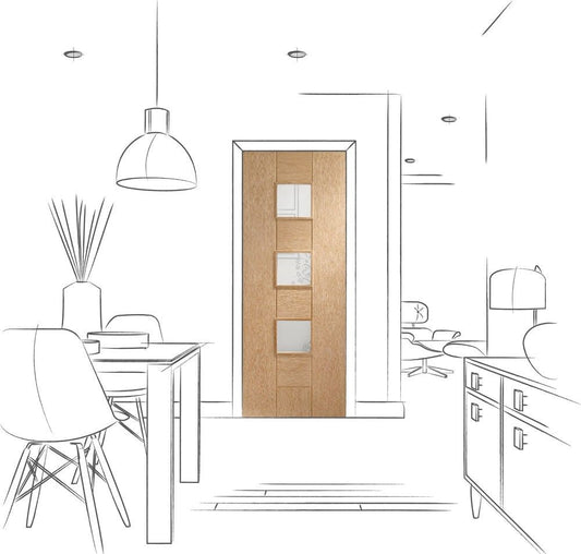 XL Joinery Prefinished Oak Messina Clear Glazed