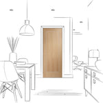 Internal Oak Varese Door Pre-Finished