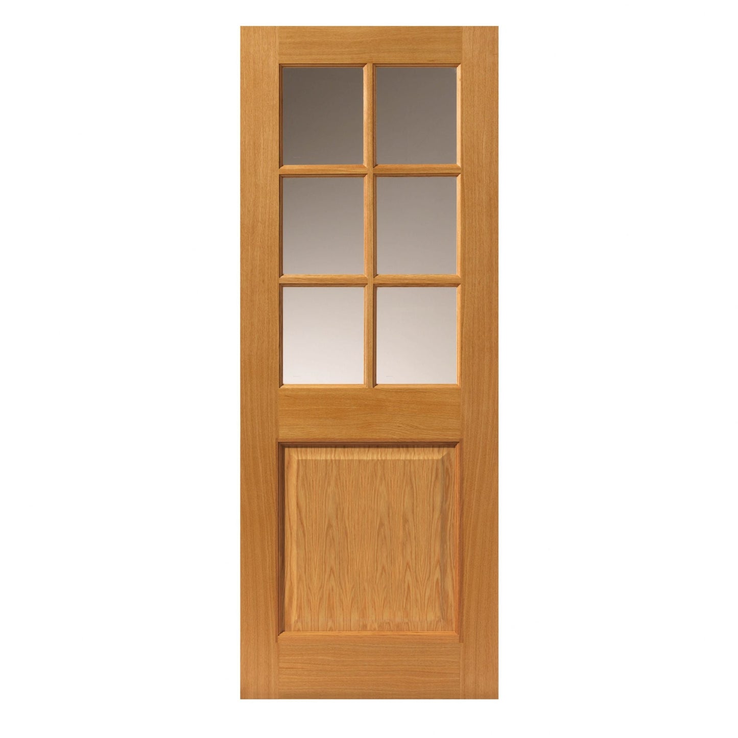 Liberty Internal Oak Arden Clear Glazed 6L Door Prefinished