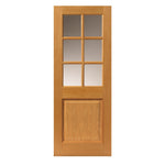 Liberty Internal Oak Arden Clear Glazed 6L Door Prefinished