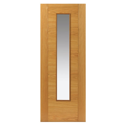 Liberty Internal Oak Emral Glazed Fire Door Prefinished