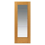 Liberty Internal Oak Medina Clear Glazed Door Prefinished
