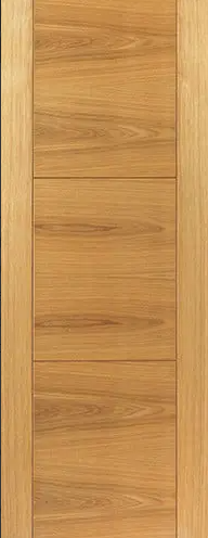 Liberty Internal Oak Mistral Fire Door PreFinished 3 Panel Ladder Style