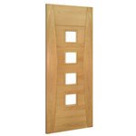 Deanta Internal Oak Pamplona Glazed Fire Door FD30 Fully Finished
