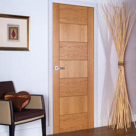 Liberty Internal Oak Sirocco Door Fully Finished Horizontal and Vertical Panels