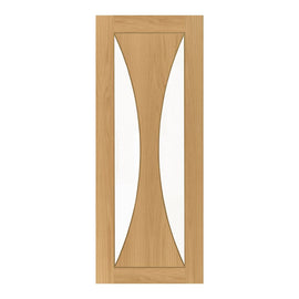Deanta Internal Oak Sorrento Glazed Door Fully Finished