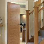 Liberty Internal Oak Tigris 5P Fire Door Prefinished FD30