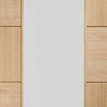 Internal Oak Ravenna Door With Clear Glass Pre-Finished