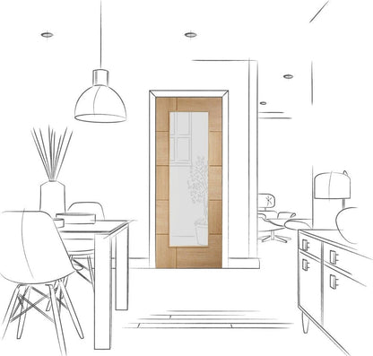 XL Joinery Oak Ravenna Clear Glazed