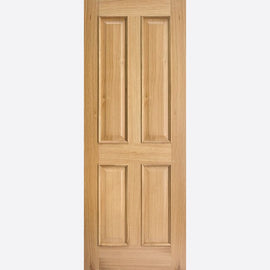 Internal Oak Regency 4P Fire Door With Raised Mouldings