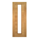 Deanta Internal Oak Seville Glazed 1L Door Fully Finished