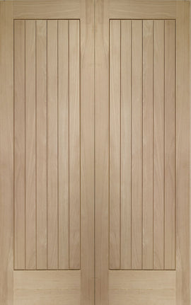 Internal Oak Suffolk Pair Of Doors Rebated