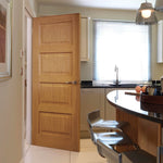 Liberty Internal Oak Mersey 4 Panel Fire Door