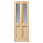 Liberty Internal Oak Severn Glazed 2L Shaker Door Flat Panels