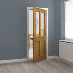 Liberty Internal Oak Severn Glazed 2L Shaker Door Flat Panels