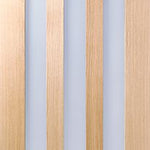 Internal Oak Utah 3 Light Glazed Door With Frosted Glass