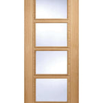 Internal Oak Vancouver 4L Glazed Door Half Hour  Fire Rated