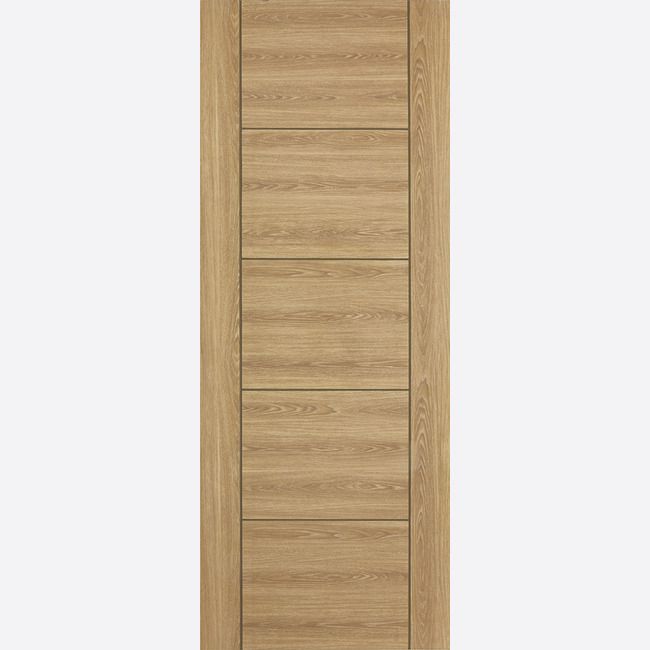 Internal Oak Vancouver Laminated Fire Door Panelled