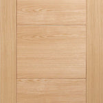 Internal Oak Vancouver Oak 5 Panel Fire Door FD30 Fully Finished