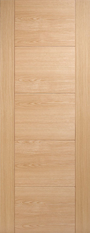Internal Oak Vancouver Oak 5 Panel Fire Door FD30 Fully Finished