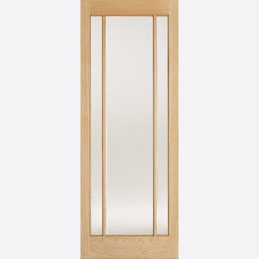 Internal Oak Lincoln Glazed Door 3 Light Clear Glass