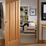 Internal Oak Worcester 3 Panel Fire Door FD30