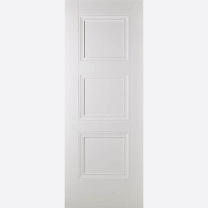 Internal White Amsterdam Fire Door FD30 3 Panel Door